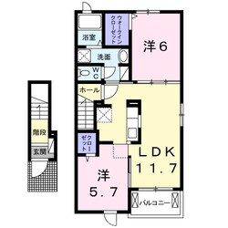 グレーシア上林Ⅰの物件間取画像